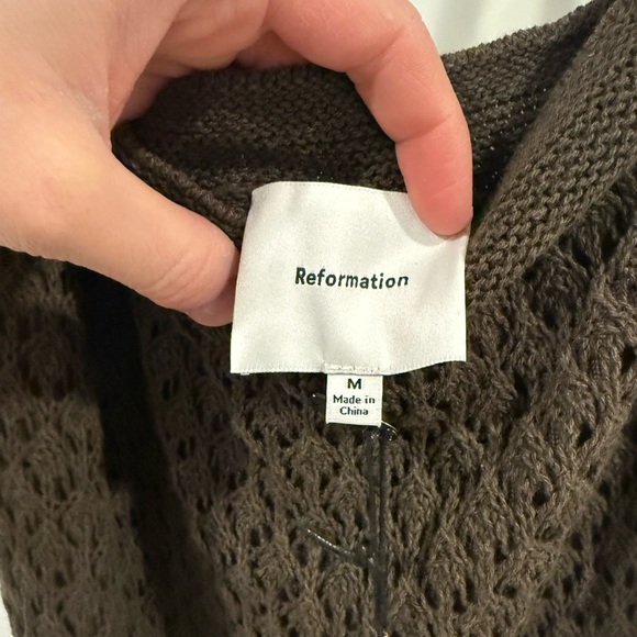 Reformation Brown Knit Maxi Slip Dress - Picture 2 of 4